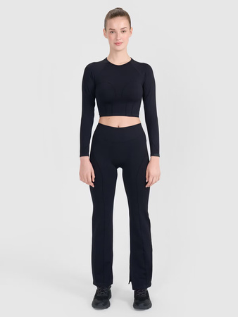 Spodnie treningowe bezszwowe z rozszerzanymi nogawkami damskie 4F 4FRSS25TFTRF1031-20S