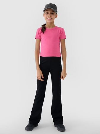 Dziewczęcy top basic t-shirt 4F 4FJWSS25TTSHF1852-54S