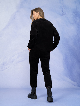 Bluza sztruksowa bez kaptura damska OUTHORN OTHAW22TSWSF076-20S