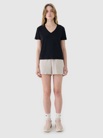 T-shirt damski oversize z modalem 4F 4FWSS25TTSHF1992-20S