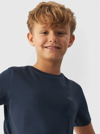 T-shirt gładki chłopięcy 4F
