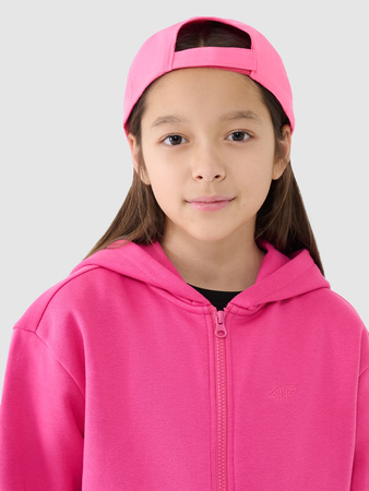 Bluza dresowa rozpinana z kapturem dziewczęca 4F Junior 4FJRAW24TSWSF1830-55S