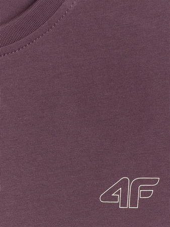 T-shirt regular gładki (ZESTAW 2 szt.) dziecięcy 4F 4FJRAW25TTSHU3157-92S