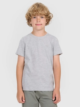T-shirt gładki chłopięcy 4F 4FJWMM00TTSHM2330-25M
