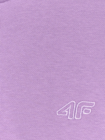 Bluza dresowa rozpinana z kapturem dziewczęca 4F 4FJRAW25TSWSF2466-51S