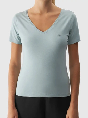 T-shirt damski gładki 4F 4FWAW24TTSHF1649-47S