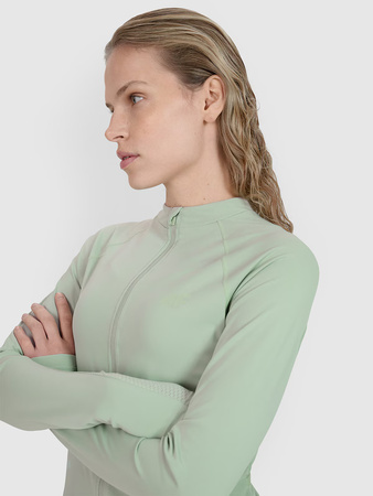Longsleeve rowerowy rozpinany damski 4F 4FWSS25TFLOF343-47S