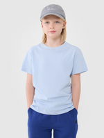 T-shirt oversize gładki chłopięcy 4F 4FJWSS25TTSHM2324-33S