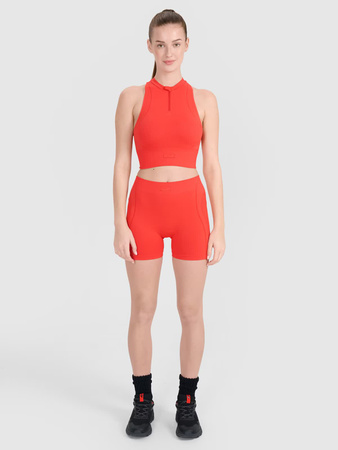 Legginsy krótkie bezszwowe treningowe 4F 4FRSS25TFSTF061-62S