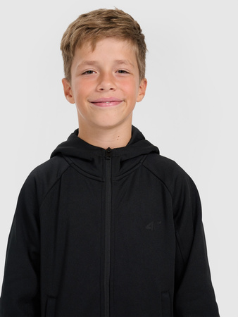 Bluza dresowa rozpinana z kapturem chłopięca 4F 4FJRAW25TSWSM2415-20S