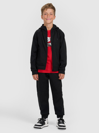 Bluza dresowa rozpinana z kapturem chłopięca 4F 4FJRAW25TSWSM2415-20S