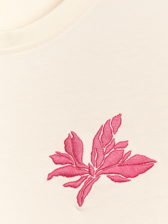 T-shirt regular z nadrukiem damski 4F 4FRSS25TTSHF2693-11S