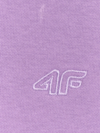 Bluza dresowa nierozpinana z kapturem dziewczęca 4F 4FJRAW25TSWSF2467-51S