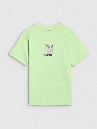 Chłopięcy t-shirt z nadrukiem 4F 4FJRSS25TTSHM2641-45S