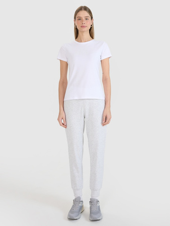 T-shirt slim z nadrukiem damski 4F 4FWMM00TTSHF2674-10S