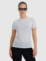 Koszulka trekkingowa z wełną merino damska 4F 4FWAW25TFTSF1527-34S