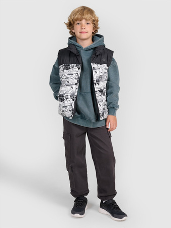 Bezrękawnik puchowy z wypełnieniem syntetycznym chłopięcy 4F 4FJRAW25TVJAM321-10A