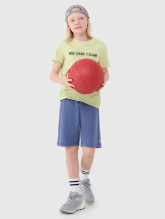 T-shirt chłopięcy bawełniany 4F 4FJWSS25TTSHM2186-45N