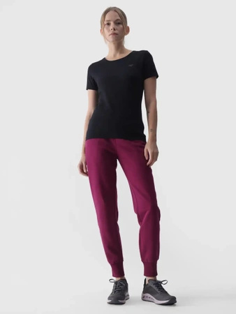 T-shirt slim gładki damski 4F