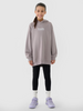 Bluza dresowa nierozpinana z kapturem dziewczęca 4F 4FJRSS25TSWSF2056-83S