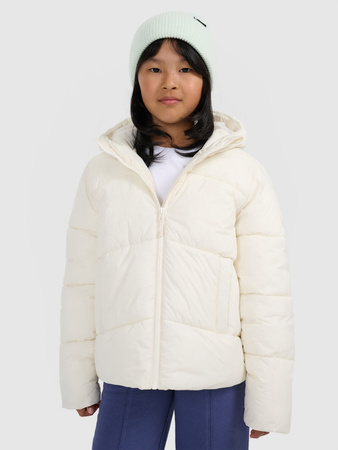 Kurtka puchowa z wypełnieniem syntetycznym dziewczęca 4F 4FJRAW25TDJAF0825-10S