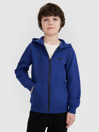 Bluza dresowa rozpinana z kapturem chłopięca 4F 4FJWSS25TSWSM1714-36S