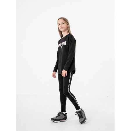 Longsleeve dziewczęcy 4F HJZ22-JTSDL002