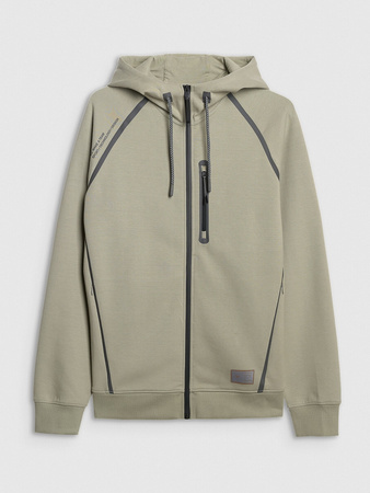 Bluza dresowa rozpinana z kapturem męska 4F 4FRAW25TSWSM2456-47S