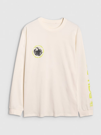 Longsleeve regular z nadrukiem męski 4F 4FWSS25TLONM392-11S