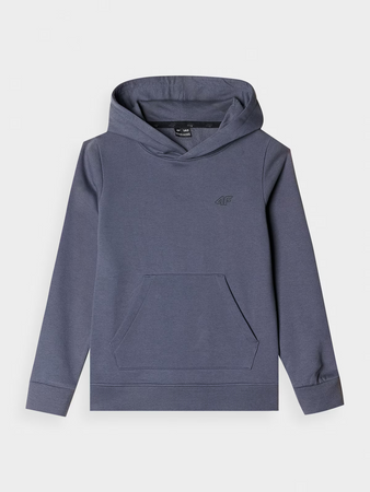 Bluza dresowa nierozpinana z kapturem chłopięca 4F Junior 4FJWMM00TSWSM1292-25S