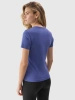 T-shirt gładki z bawełną organiczną damski 4F