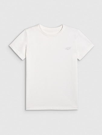 T-shirt regular gładki (ZESTAW 2 szt.) dziecięcy 4F 4FJRAW25TTSHU3157-91S