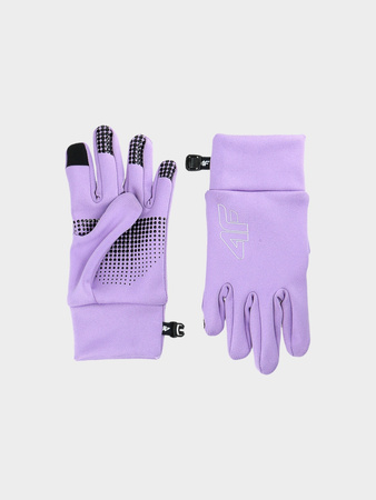 Rękawiczki dzianinowe touch screen dziecięce 4F Junior 4FJWAW24AGLOU068-52S