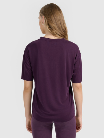 T-shirt oversize z modalem damski 4F 4FRAW25TTSHF3283-50S