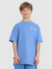 T-shirt oversize z nadrukiem chłopięcy 4F 4FJRSS25TTSHM2640-33S