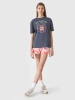 T-shirt oversize z nadrukiem dziewczęcy 4F Junior