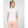 T-shirt z nadrukiem dziewczęcy 4F Junior