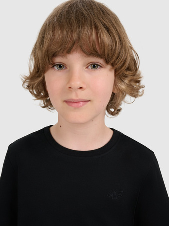 T-shirt regular gładki chłopięcy 4F 4FJRMM00TTSHM3254-20S