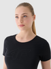 T-shirt slim z nadrukiem damski 4F 4FWMM00TTSHF1846-20S