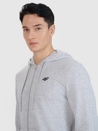 Bluza męska z kapturem rozpinana 4F 4FWMM00TSWSM1768-27M