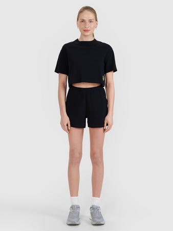 Damski t-shirt crop top 4F 4FWSS25TTSHF1977-20S