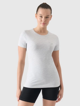 Koszulka damska bawełniana slim 4F 4FWMM00TTSHF2255-27M