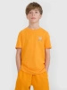 T-shirt regular z nadrukiem chłopięcy 4F 4FJRSS25TTSHM2642-70S