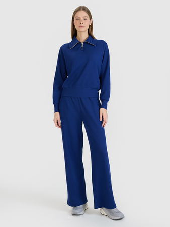 Spodnie oversize z szerokimi nogawkami damskie 4F 4FRSS25TTROF1397-31S