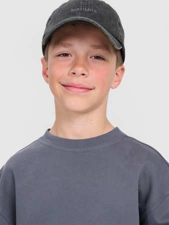 Bluza dresowa oversize nierozpinana bez kaptura chłopięca 4F 4FJRAW25TSWSM2448-22S