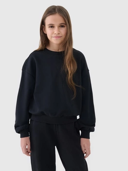 Bluza dresowa nierozpinana bez kaptura dziewczęca 4F 4FJWSS25TSWSF1479-20S