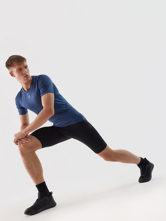 Legginsy krótkie treningowe szybkoschnące męskie 4F 4FWSS24TFTIM226-20S