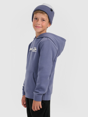 Bluza dresowa nierozpinana z kapturem chłopięca 4F 4FJRAW25TSWSM2416-32S