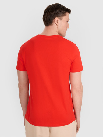 T-shirt regular z nadrukiem siatkarskim męski 4F 4FRAW25TTSHM3319-62S