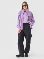 Spodnie casual cargo damskie 4F 4FRAW24TTROF1169-20S